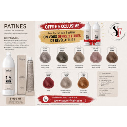 8 patines 3deluxe 100ML + 2 revelateurs 3deluxe offert