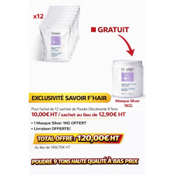 12 poudres 9 tons Oyster + 1kg masque silver offert